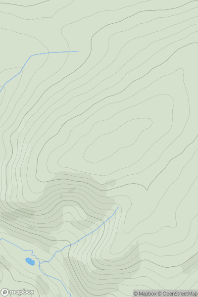 Thumbnail image for Rock Hill [Shropshire] showing contour plot for surrounding peak